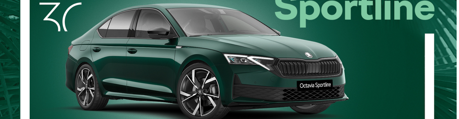 Fani zadecydowali! Do oficjalnej palety kolorów Octavii Sportline dołącza Amazonian Green