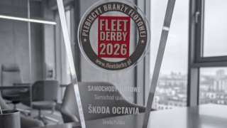 Škoda Octavia ze statuetką w plebiscycie Fleet Derby 2026