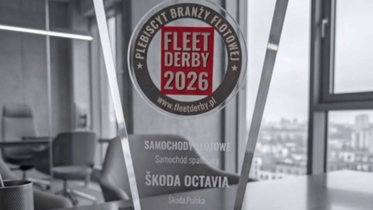 Škoda Octavia ze statuetką w plebiscycie Fleet Derby 2026