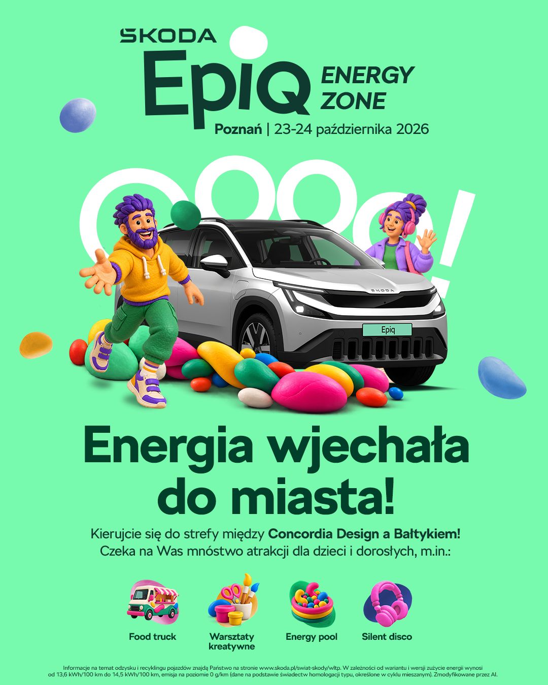 Energia wjeżdża do Poznania – Škoda zaprasza na Epiq Energy Zone