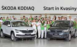 Start produkcji ŠKODY KODIAQ w Kvasinach