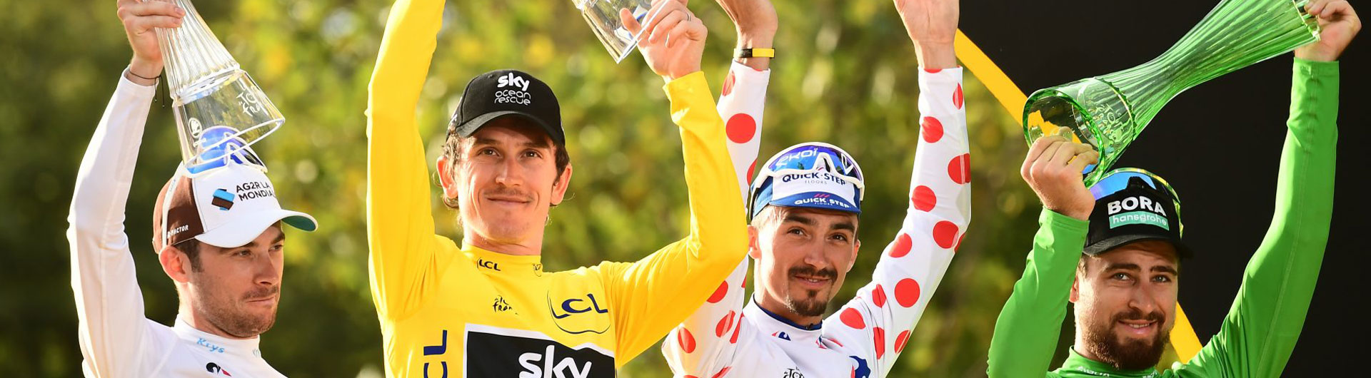 Geraint Thomas, zwycięzca tegorocznego Tour de France, odebrał kryształowe trofeum ŠKODA AUTO