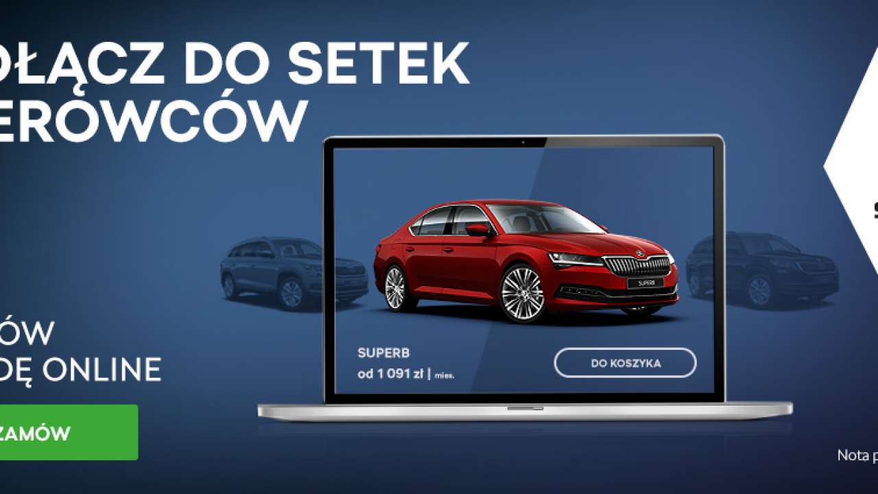 ŠKODA rozpoczęła kampanię promującą samochodowy Salon Online