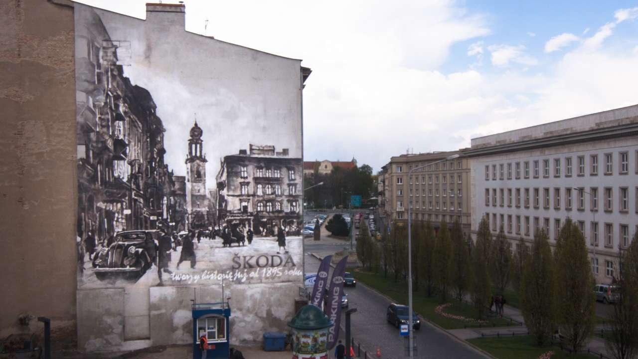 ŠKODA tworzy historię - tak powstawał mural w Poznaniu