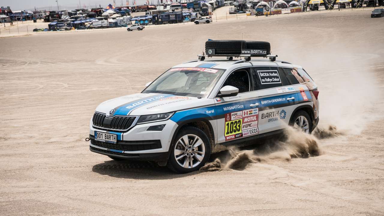 KODIAQ 4x4 jako pierwsza ŠKODA dojechał na metę Rajdu Dakar