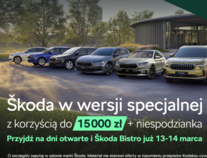 Rozgość się w Škodzie w specjalnej wersji Drive z korzyścią do 15 000 zł