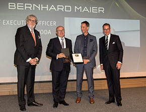 Dyrektor Generalny marki ŠKODA Bernhard Maier z tytułem Brand Manager of the Year 2017