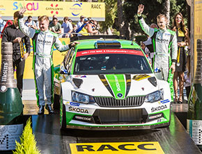 ŠKODA na Rajdzie Hiszpanii: Kopecký drugi w WRC 2, debiutujący Nordgren czwarty