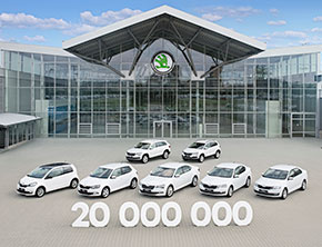 ŠKODA AUTO osiąga historyczny pułap dwudziestu milionów wyprodukowanych samochodów