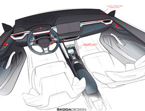 ŠKODA VISION RS z napędem hybrydowym typu plug-in