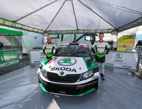 Podium Mistrzostw Europy klasyfikacji juniorskiej dla załogi ŠKODA Polska Motorsport