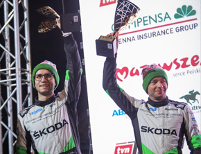 Rajdowi Mistrzowie Polski na podium Rajdu Barbórka 2019