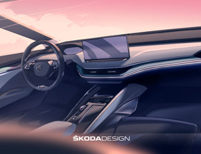 Elektryczna ŠKODA ENYAQ iV wyznacza nowe trendy w projektowaniu samochodowych wnętrz