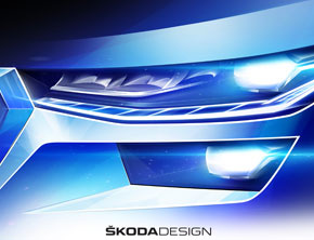 Nowa ŠKODA KODIAQ na pierwszych szkicach. Światowa premiera modelu 13 kwietnia 2021 roku