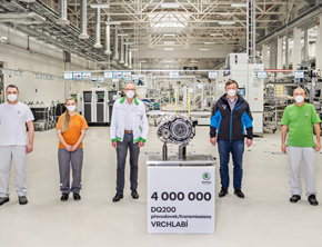 ŠKODA wyprodukowała 4 miliony dwusprzęgłowych przekładni automatycznych DSG