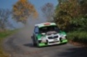 Załoga Škoda Castrol BP Rally Team na podium XX Rajdu Dolnośląskiego