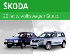 Podsumowanie 20-letniej współpracy marki Škoda z Grupą Volkswagen – infografika